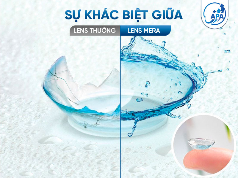 Lens Mera cung cấp độ ẩm cao giúp đôi mắt luôn khỏe mạnh